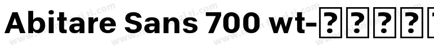 Abitare Sans 700 wt字体转换